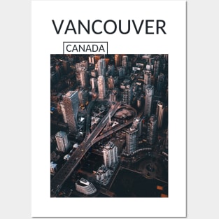 Vancouver British Columbia Canada Cityscape Gift for Canadian Canada Day Present Souvenir T-shirt Hoodie Apparel Mug Notebook Tote Pillow Sticker Magnet Posters and Art